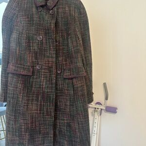 Apostrophe Multicolor Tweed Pea Coat